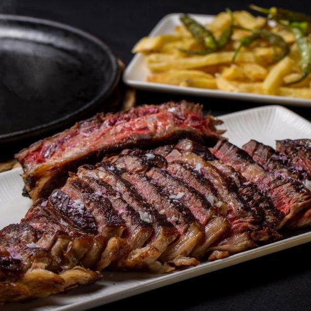 Chulet&oacute;n de lomo alto de carne roxa